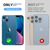 iPhone 13 Case Heavy Duty Durable Metal Full Body Protective - Mitywah