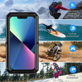 iPhone 13 Case Heavy Duty Durable Metal Full Body Protective - Mitywah