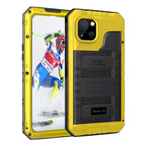 iPhone 13 Case Heavy Duty Durable Metal Full Body Protective - Mitywah