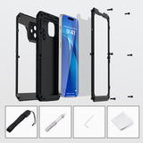 iPhone 14 Pro Max Case Heavy Duty Durable Metal Full Body Protective - Mitywah