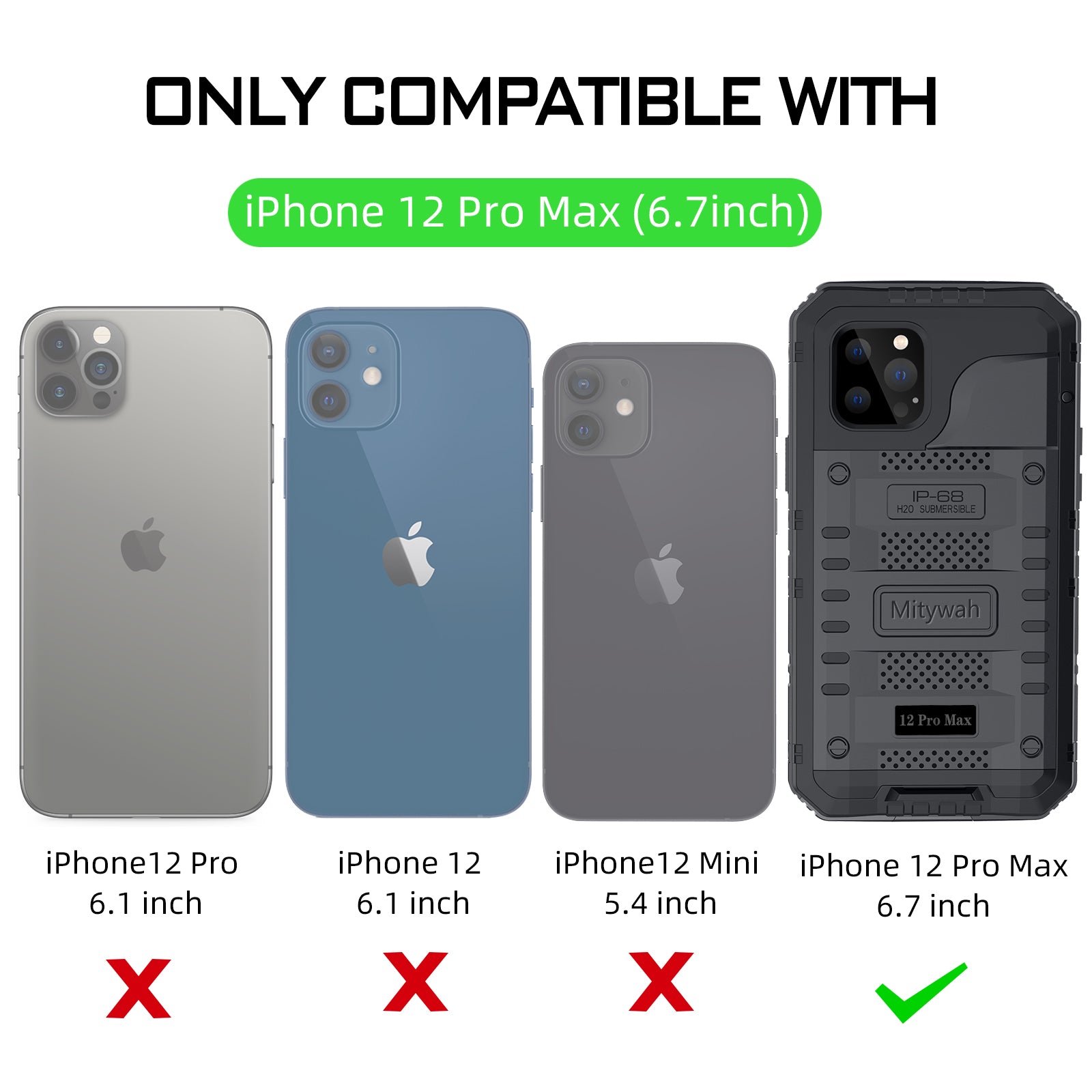 Transparent Gel Case For IPhone 12 Case/iPhone 12 Pro Case, Military Grade 3 In 1 Heavy Duty Clear Protective Case IPhone 12 Pro