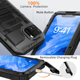 iPhone 14 Plus Case Heavy Duty Durable Metal Full Body Protective - Mitywah