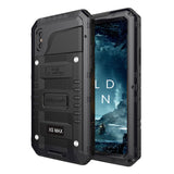 iPhone xs max waterproof case-Black