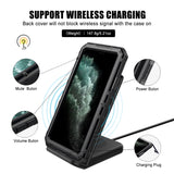 iPhone 11 pro max heavy duty case-support wireless charging