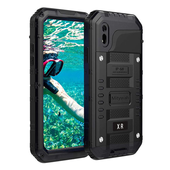 iPhone XR waterproof case-Black