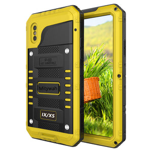 iPhone x/xs waterproof case-Yellow