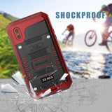 iPhone xs max waterproof case-Red